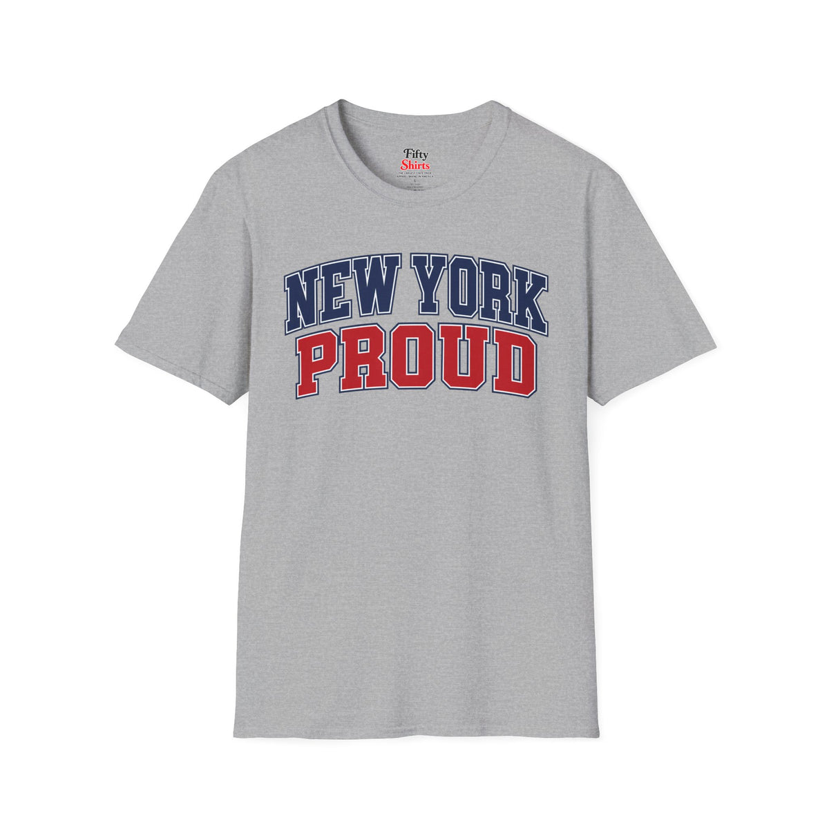 New York Proud Unisex Softstyle T Shirt State Name Graphic Tee