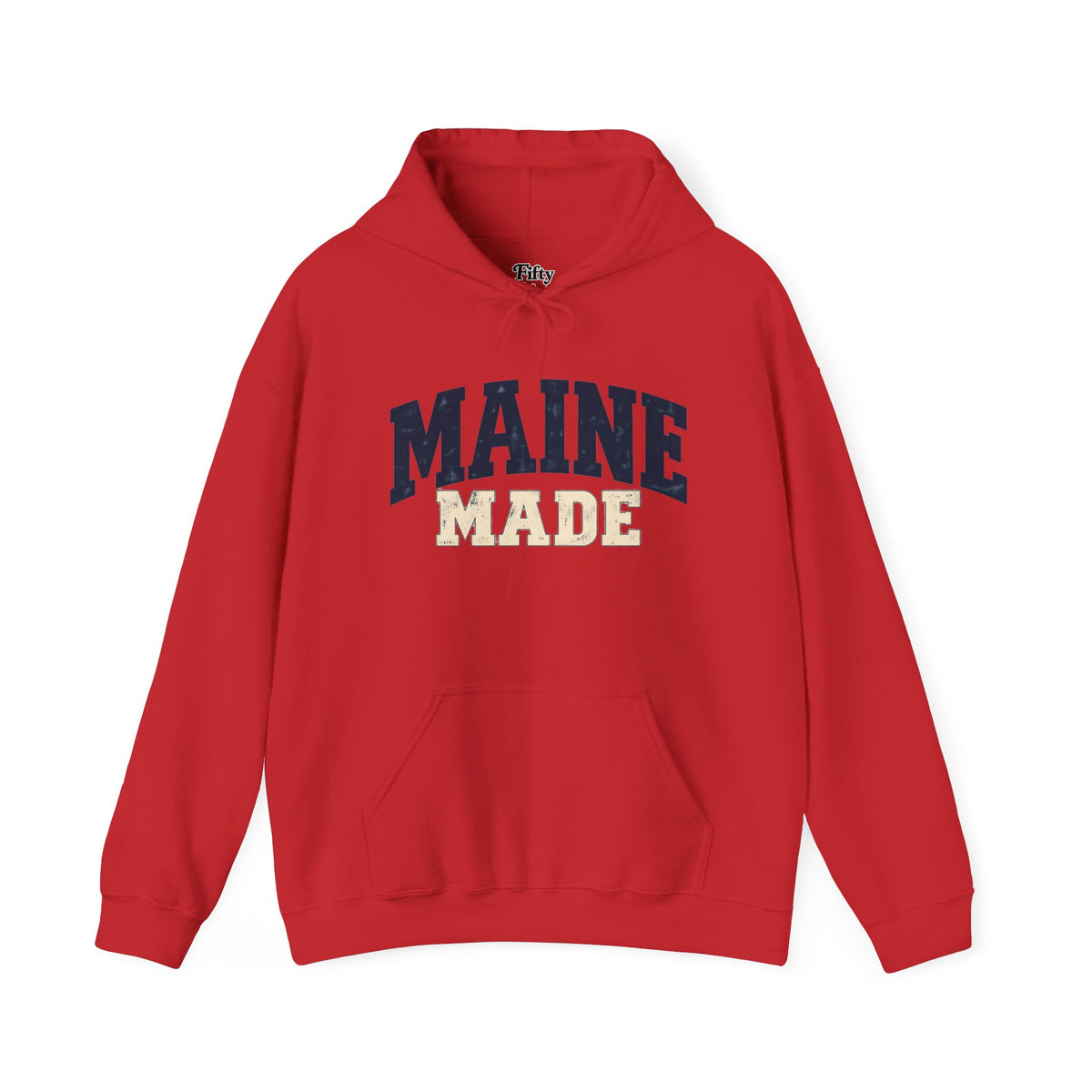 Maine Made Unisex Hoodie State Name Graphic