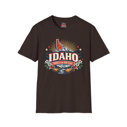 Idaho State Pride Unisex Softstyle T Shirt State Pride Graphic Tee Collections FS03