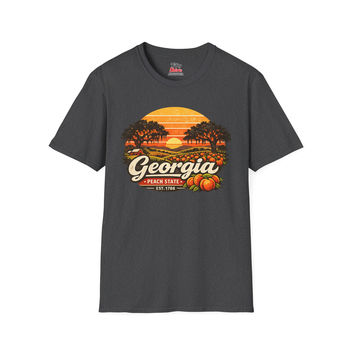 Georgia Southern Sunset Unisex Softstyle T Shirt State Pride Graphic Tee Collections FS03