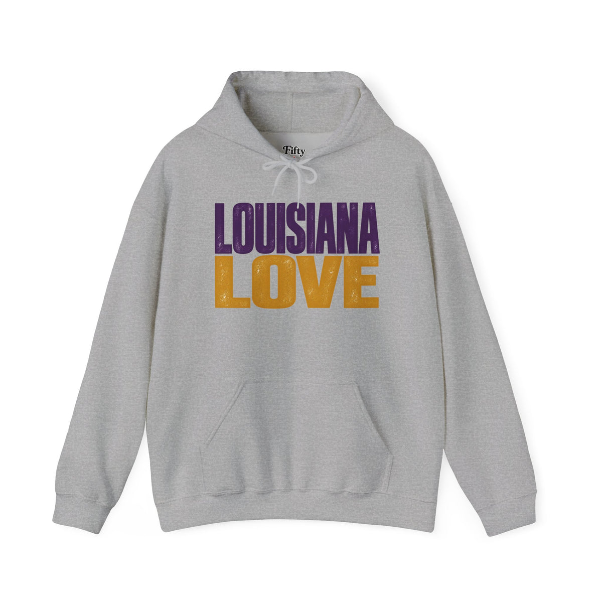 Louisiana Love Unisex Hoodie State Name Graphic