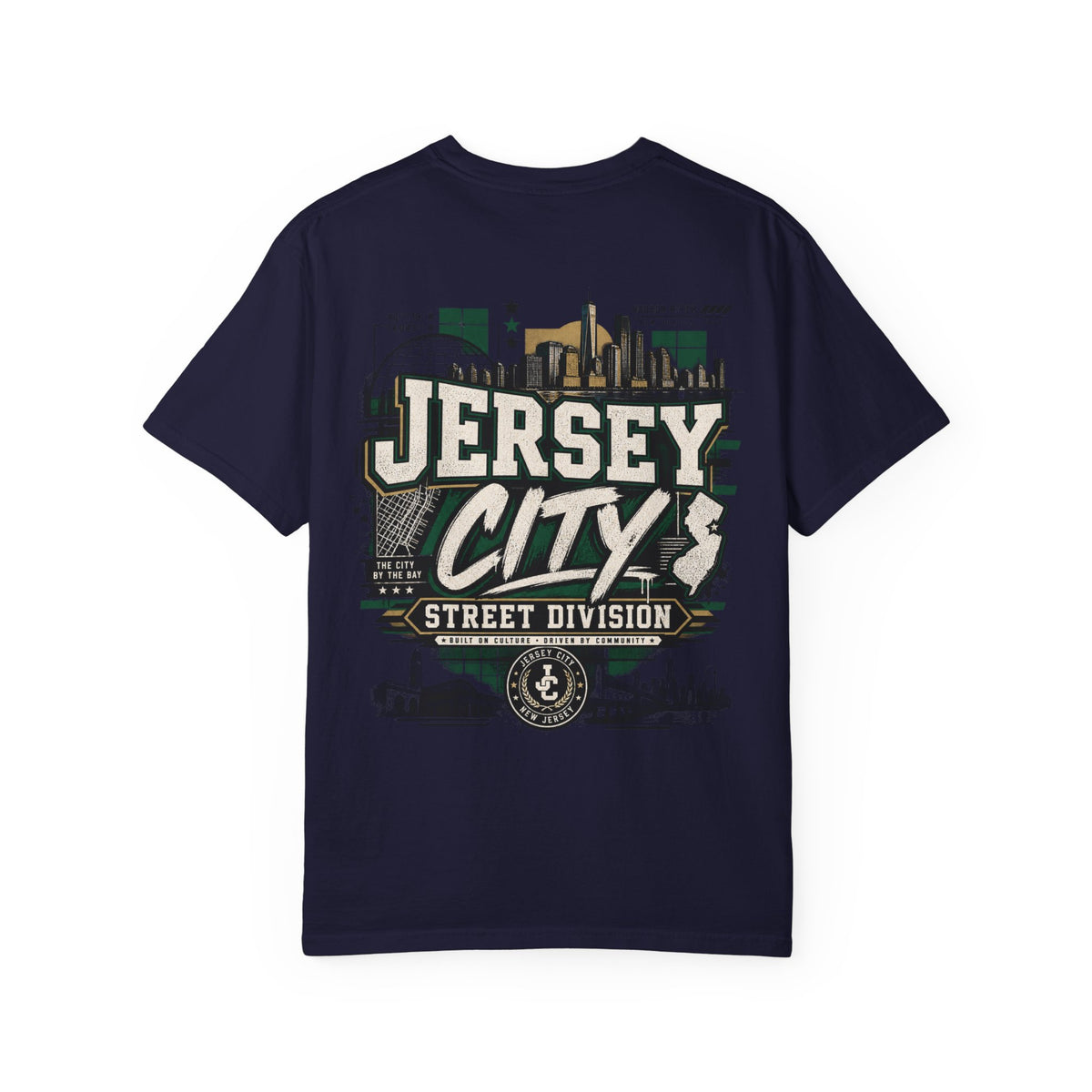 New Jersey City Street Division Unisex Comfort Color 1717 Streetwear Graphic Tee