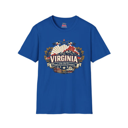 Virginia State Pride Unisex Softstyle T Shirt State Pride Graphic Tee Collections FS03