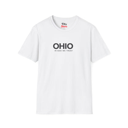 Ohio All State In God We Trust Front Design Unisex Everyday Tee
