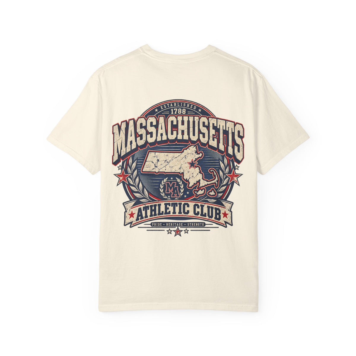 Massachusetts Athletic Club Unisex Comfort Color 1717 Streetwear Graphic Tee
