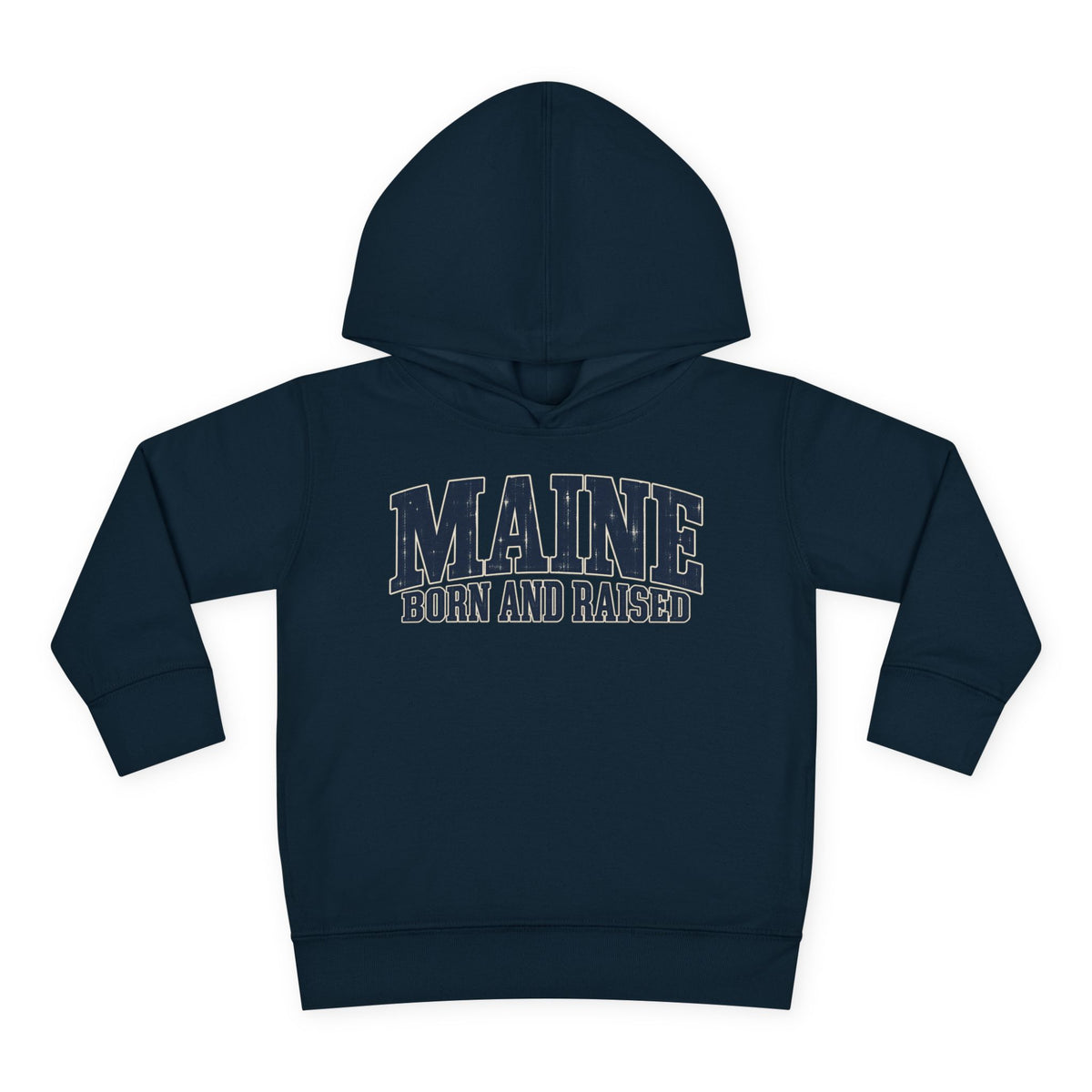 Maine Born and Raised Coastal Heritage Unisex Toddler Pullover Fleece Hoodie