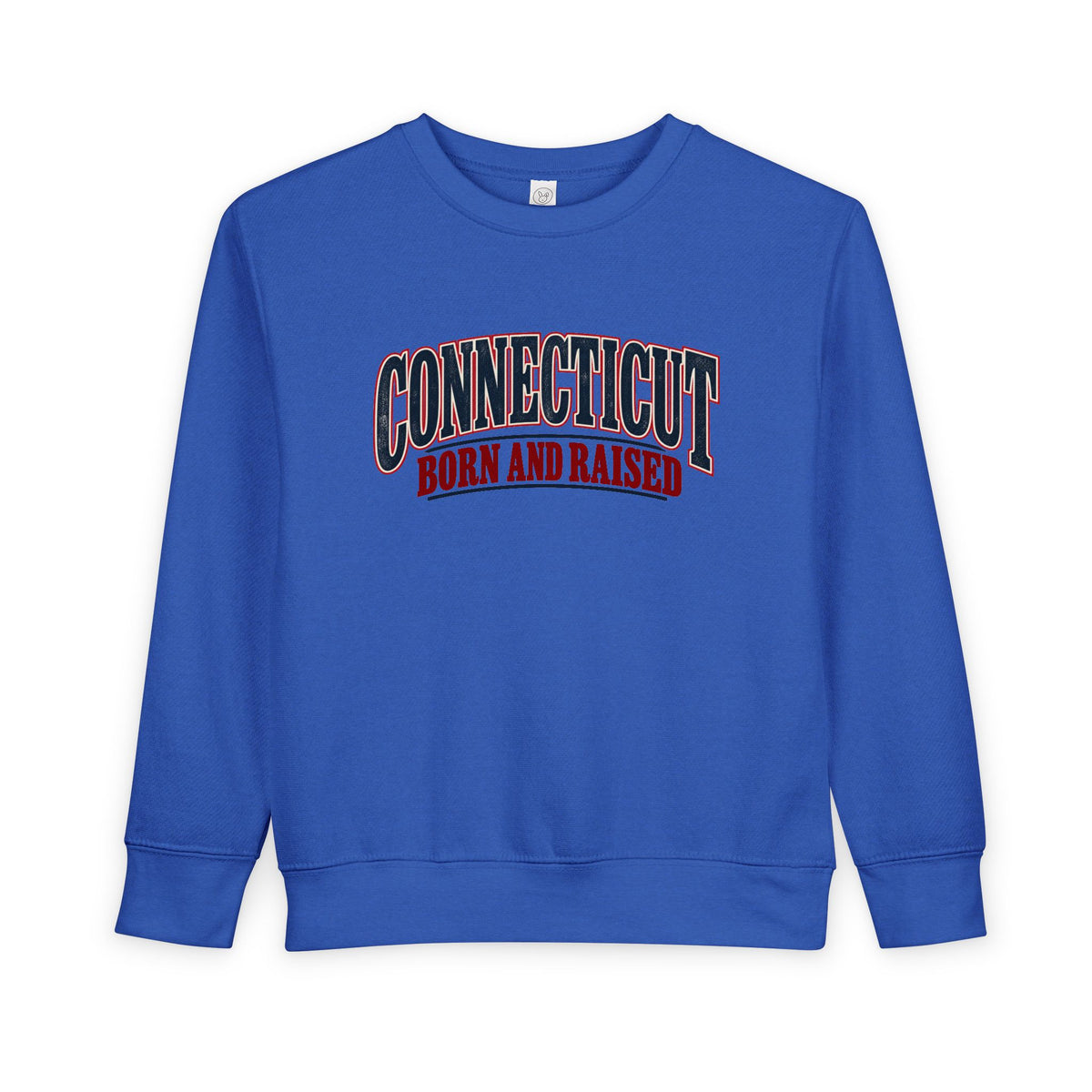 Connecticut Born and Raised Classic Souvenir Unisex Toddler Sweatshirt