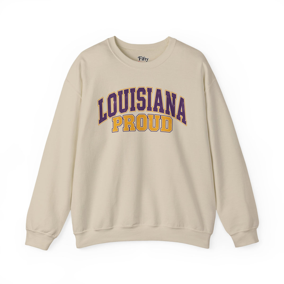 Louisiana Proud Unisex Crewneck Sweatshirt State Name Graphic