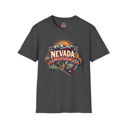 Nevada State Pride Unisex Softstyle T Shirt State Pride Graphic Tee Collections FS03