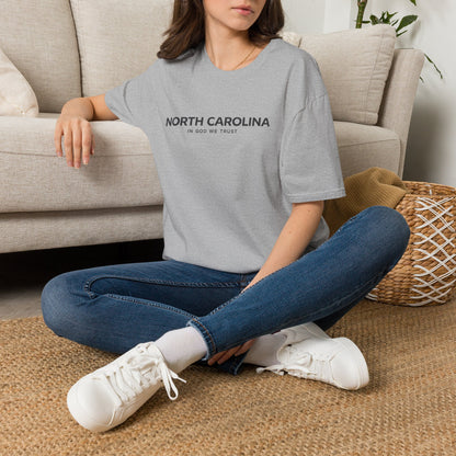 North Carolina All State In God We Trust Front Design Unisex Everyday Tee