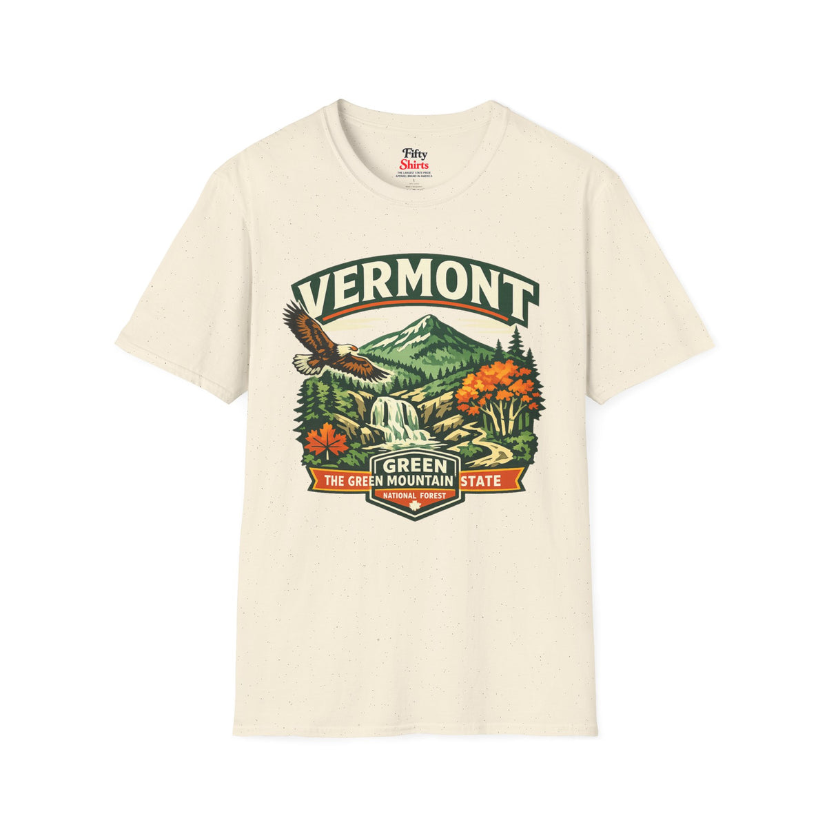 Vermont Green Mountain State Adventure Unisex Softstyle T Shirt State Pride Graphic Tee Collections FS03