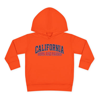 California Born and Raised Vintage Athletic Heritage Unisex Toddler Pullover Fleece Hoodie