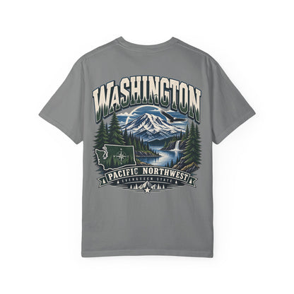 Washington Pacific Northwest Unisex Comfort Color 1717 Streetwear Graphic Tee