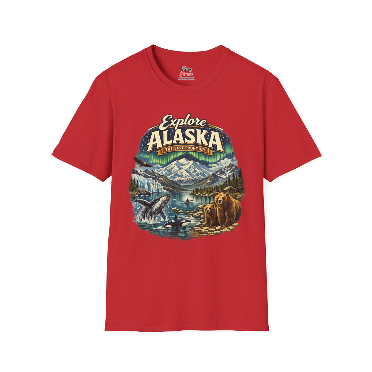 Explore Alaska Unisex Softstyle T Shirt State Pride Graphic Tee Collections FS03