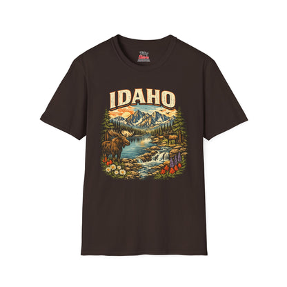Idaho Wildlife Unisex Softstyle T Shirt State Pride Graphic Tee Collections FS03