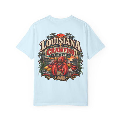 Louisiana Crawfish Festival Unisex Comfort Color 1717 Streetwear Graphic Tee