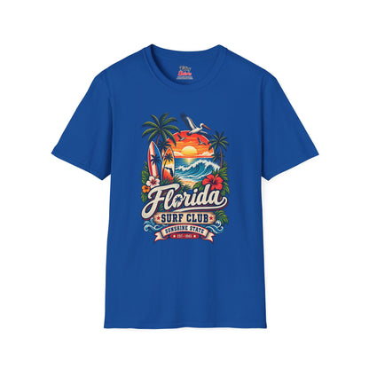 Florida Surf Club Unisex Softstyle T Shirt State Pride Graphic Tee Collections FS03