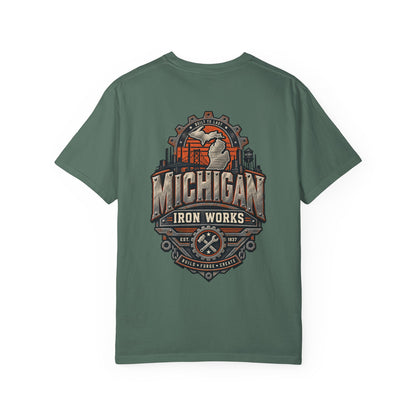 Michigan Iron Works Unisex Comfort Color 1717 Streetwear Graphic Tee
