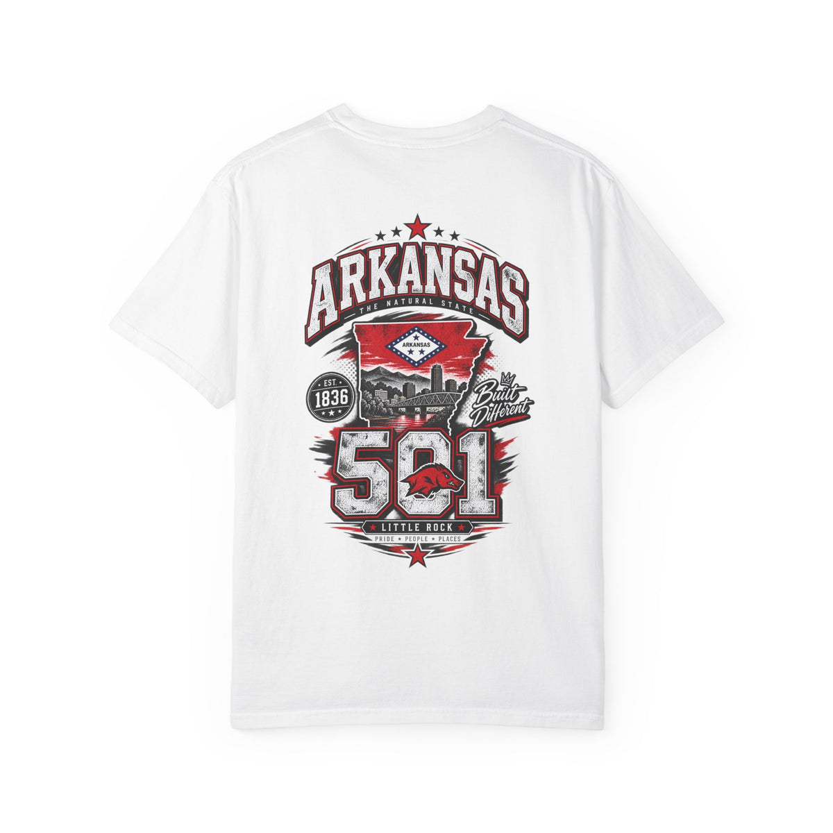 Arkansas 501 Unisex Comfort Color 1717 Streetwear Graphic Tee
