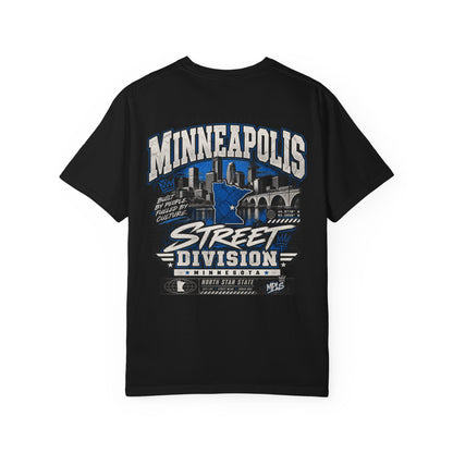 Minnesota Minneapolis Street Division Unisex Comfort Color 1717 Streetwear Graphic Tee