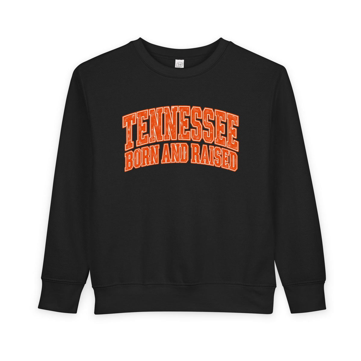 Tennessee Born and Raised Southern Collegiate Unisex Toddler Sweatshirt