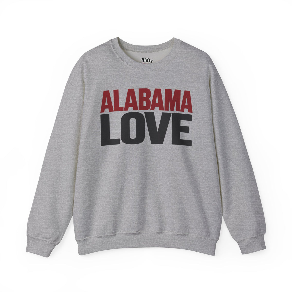 Alabama Love Unisex Crewneck Sweatshirt State Name Graphic