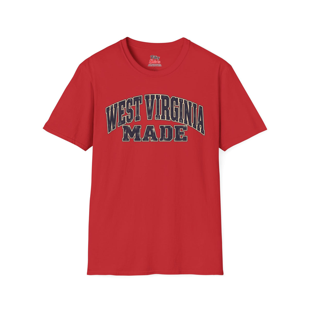 West Virginia Made Unisex Softstyle T Shirt State Name Graphic Tee