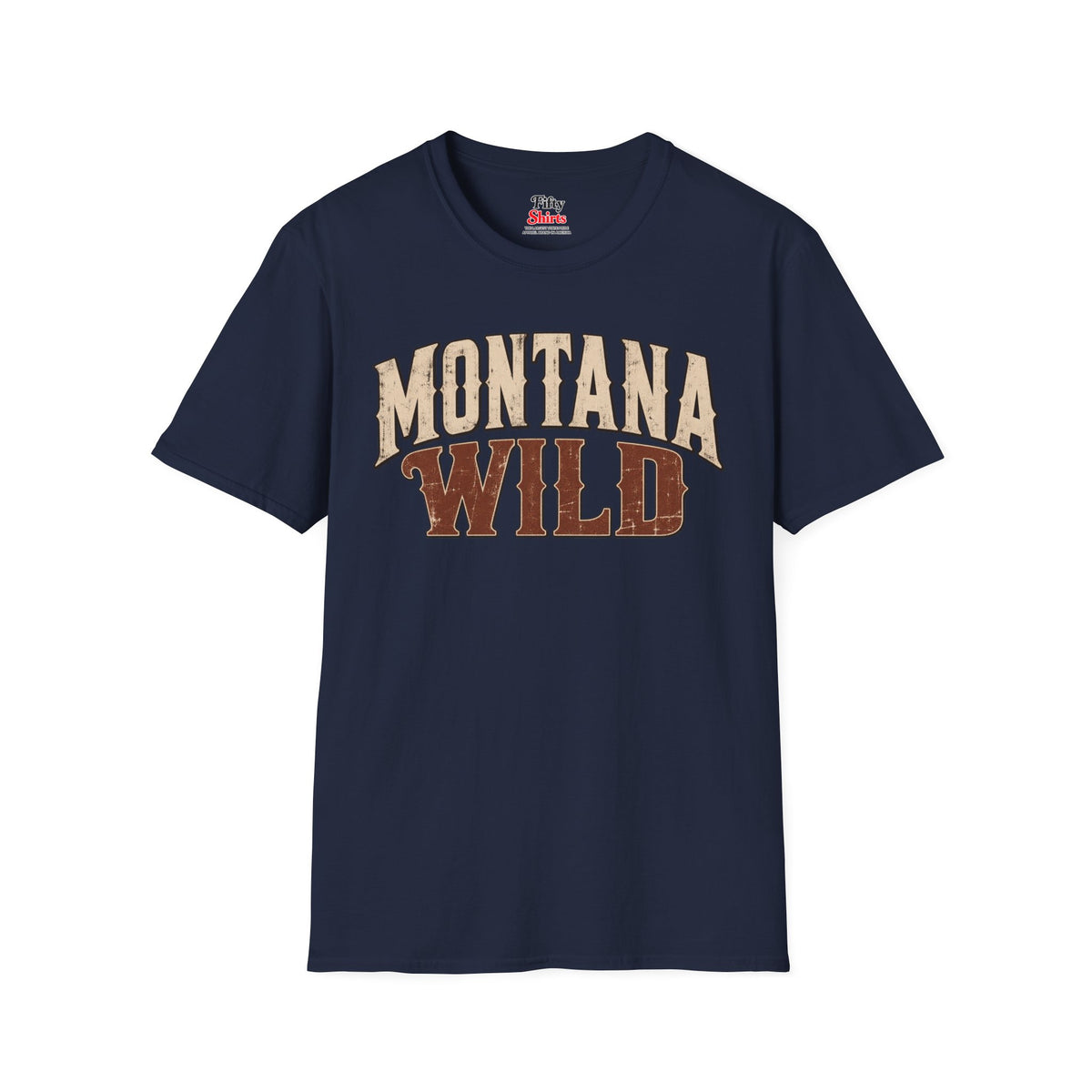 Montana Wild Unisex Softstyle T Shirt State Name Graphic Tee