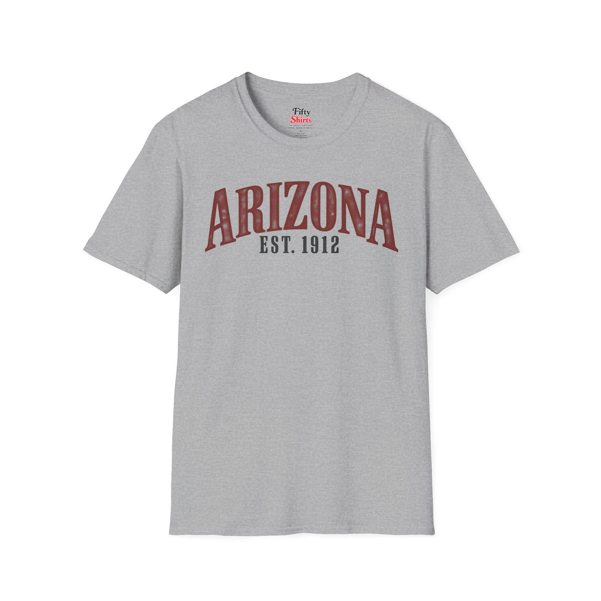Arizona Est 1912 Unisex Softstyle T Shirt State Name Graphic Tee