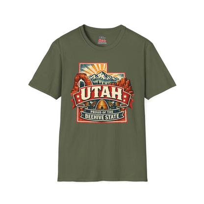 Utah State Pride Unisex Softstyle T Shirt State Pride Graphic Tee Collections FS03