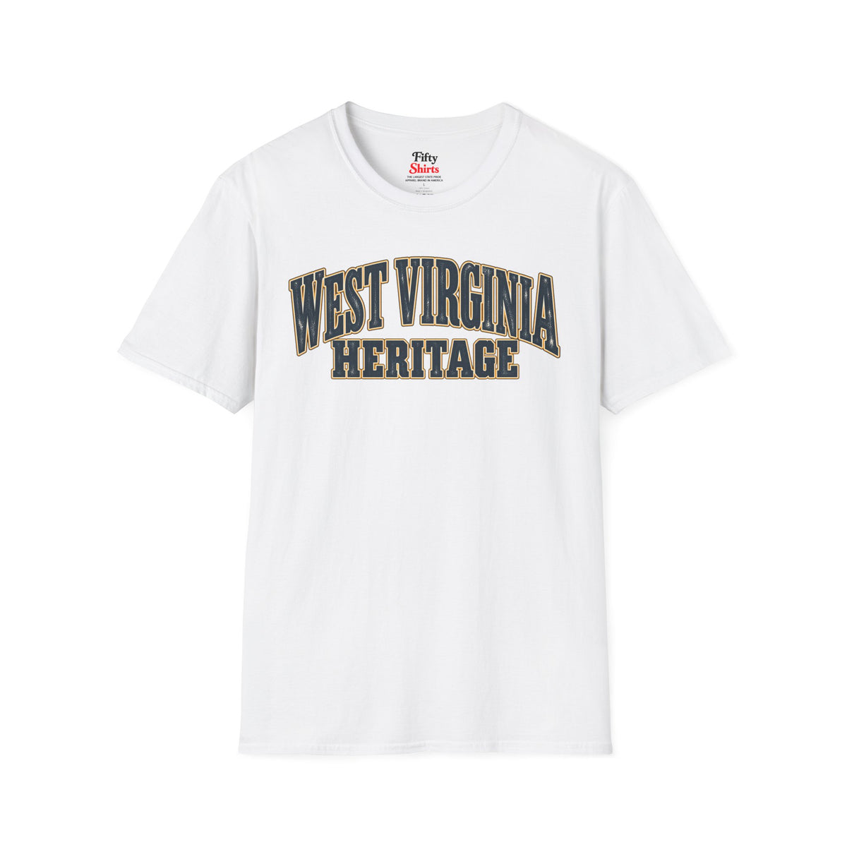West Virginia Heritage Unisex Softstyle T Shirt State Name Graphic Tee