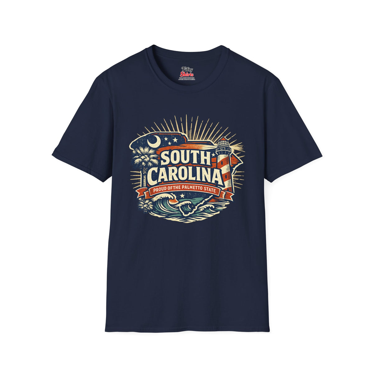 South Carolina State Pride Unisex Softstyle T Shirt State Pride Graphic Tee Collections FS03