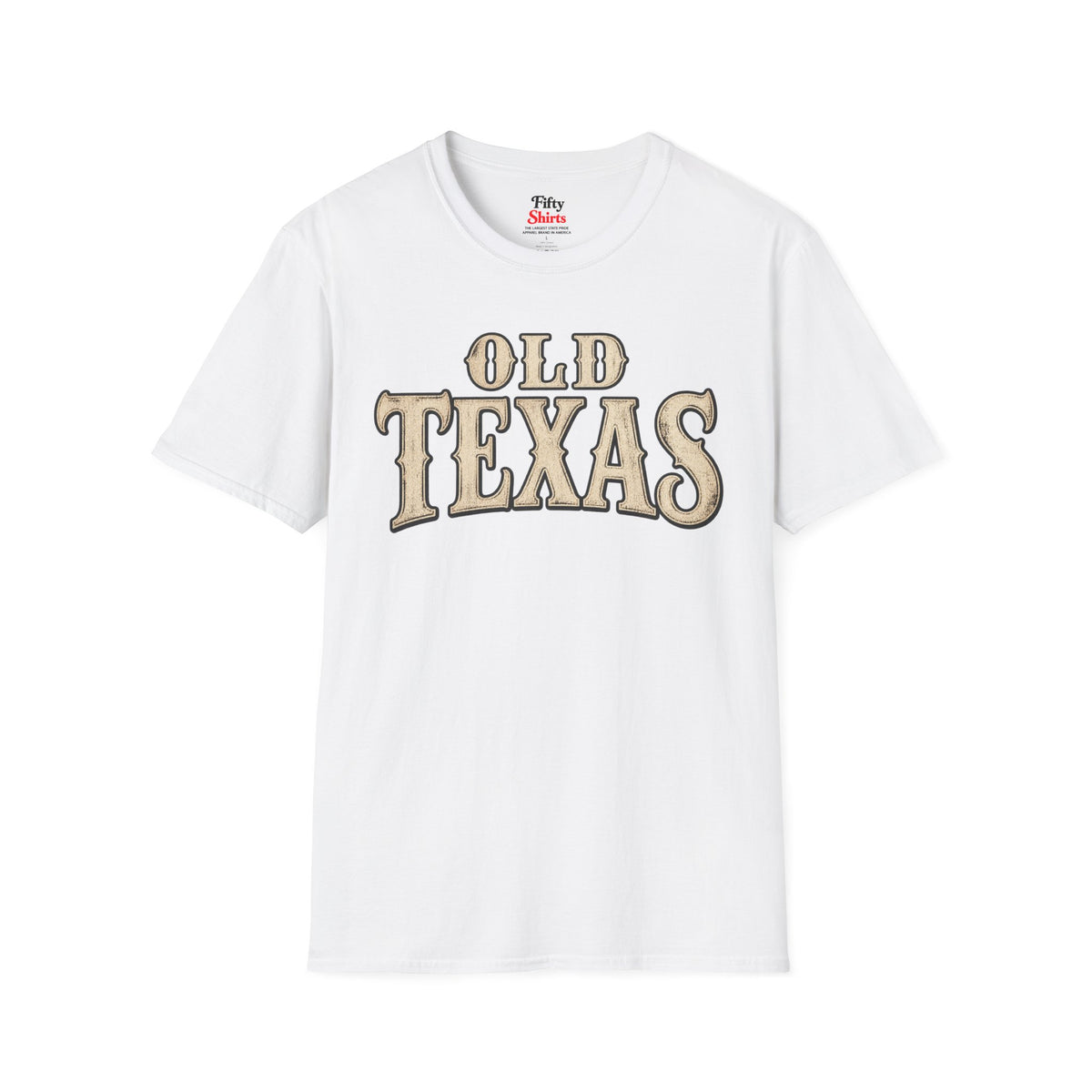Old Texas Unisex Softstyle T Shirt State Name Graphic Tee