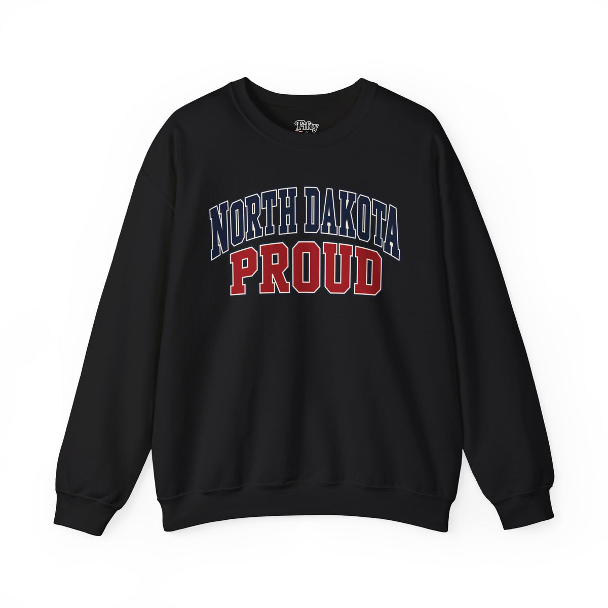 North Dakota Proud Unisex Crewneck Sweatshirt State Name Graphic