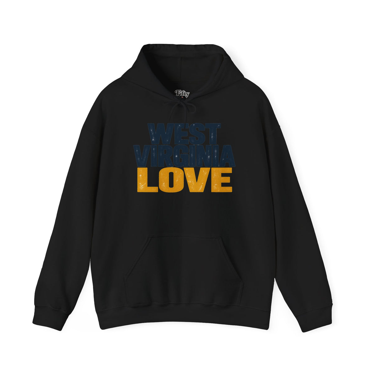 West Virginia Love Unisex Hoodie State Name Graphic