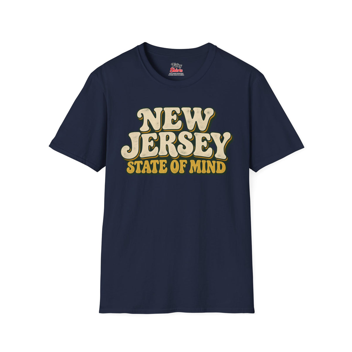 New Jersey State of Mind Unisex Softstyle T Shirt State Name Graphic Tee