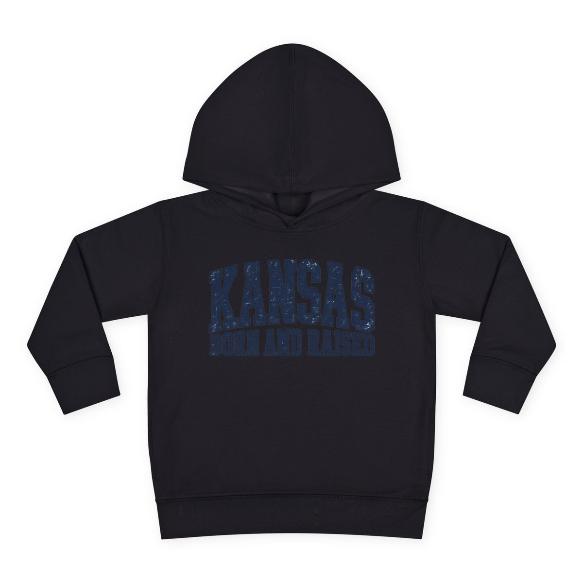 Kansas Born and Raised Bold Athletic Unisex Toddler Pullover Fleece Hoodie