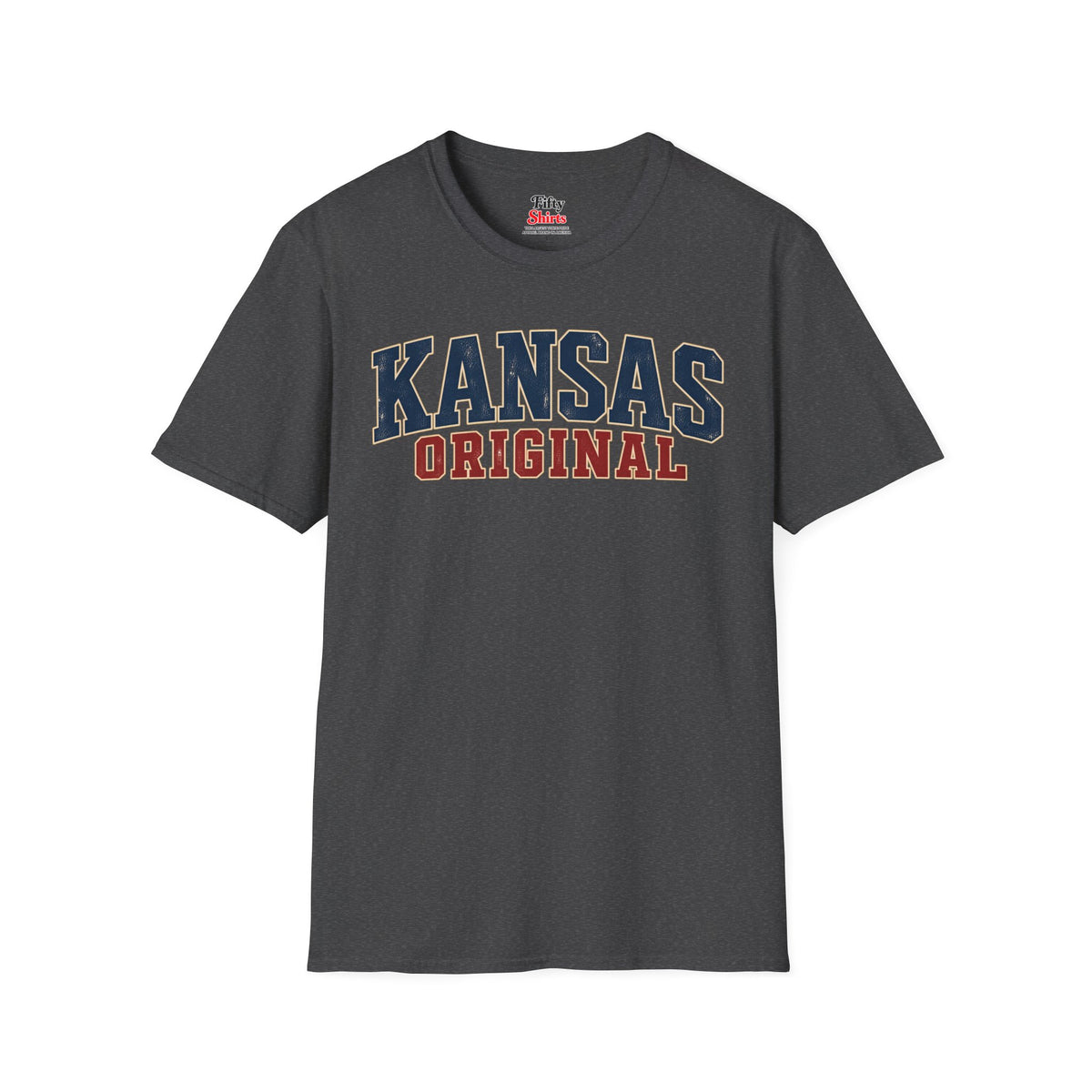 Kansas Original Unisex Softstyle T Shirt State Name Graphic Tee