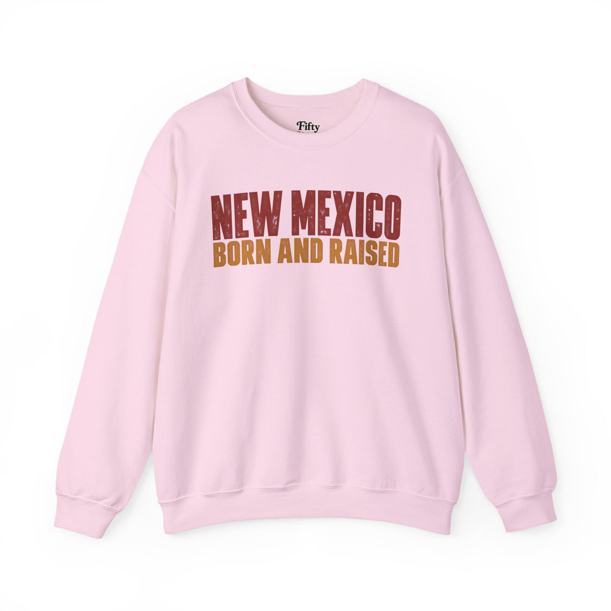 New Mexico Born and Raised Minimal Vintage Unisex Sweatshirt Graphic