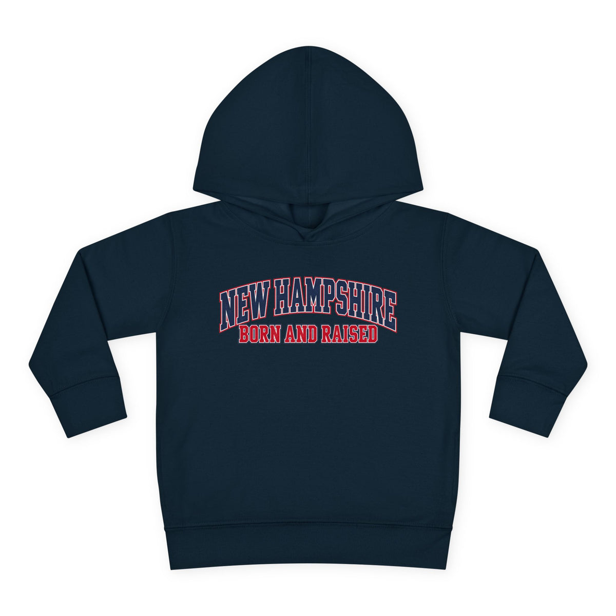 New Hampshire Born and Raised Premium Collegiate Unisex Pullover Fleece Hoodie
