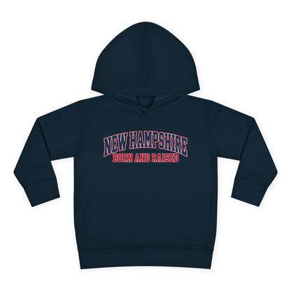 New Hampshire Born and Raised Premium Collegiate Unisex Pullover Fleece Hoodie