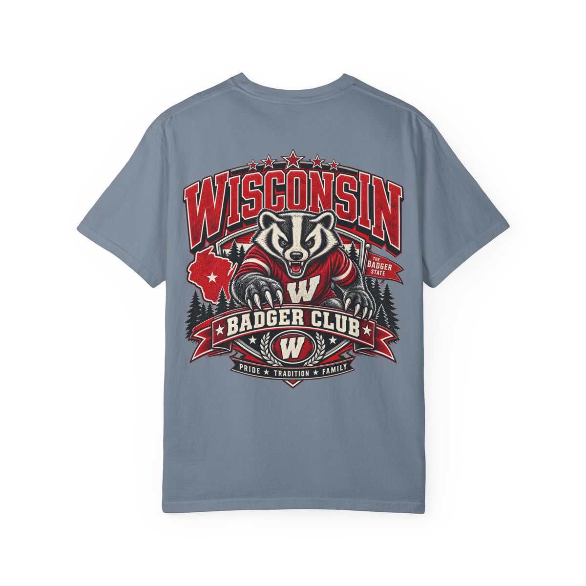 Wisconsin Badger Club Unisex Comfort Color 1717 Streetwear Graphic Tee