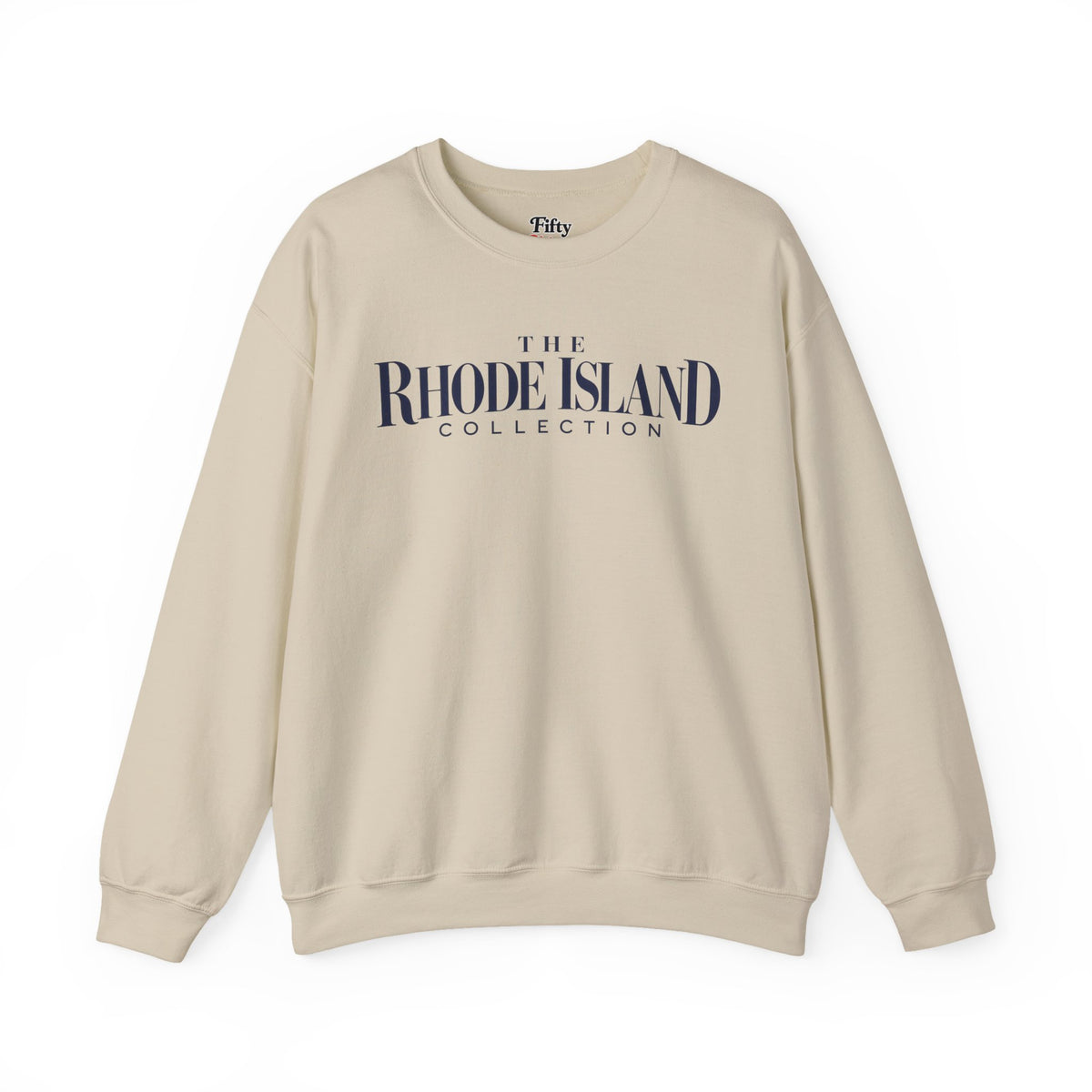 The Rhode Island Collection Unisex Crewneck Sweatshirt State Name Graphic