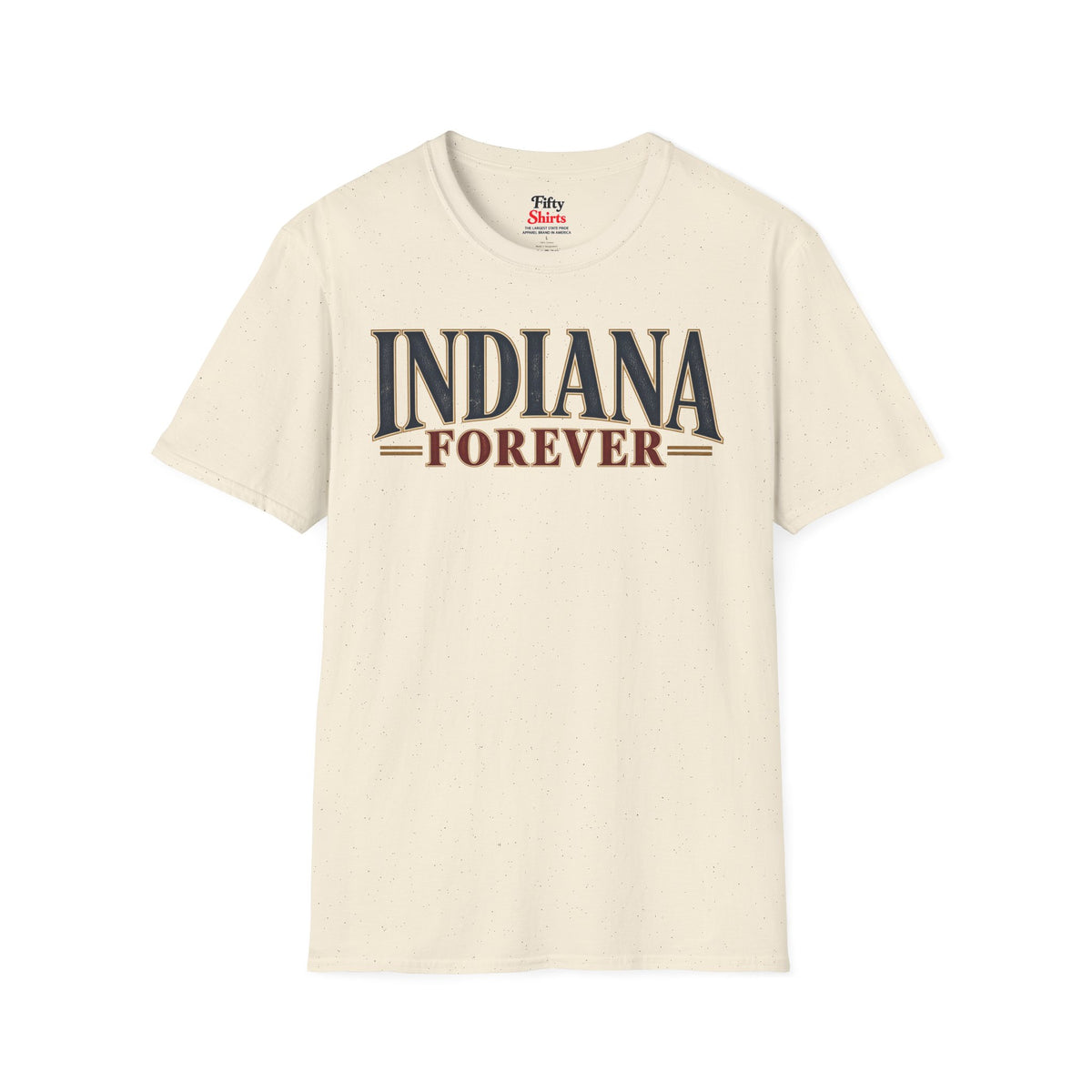 Indiana Forever Unisex Softstyle T Shirt State Name Graphic Tee