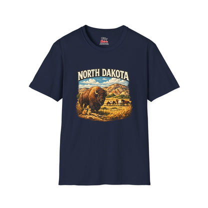 North Dakota Wildlife Unisex Softstyle T Shirt State Pride Graphic Tee Collections FS03
