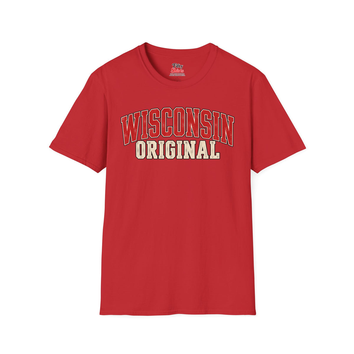 Wisconsin Original Unisex Softstyle T Shirt State Name Graphic Tee