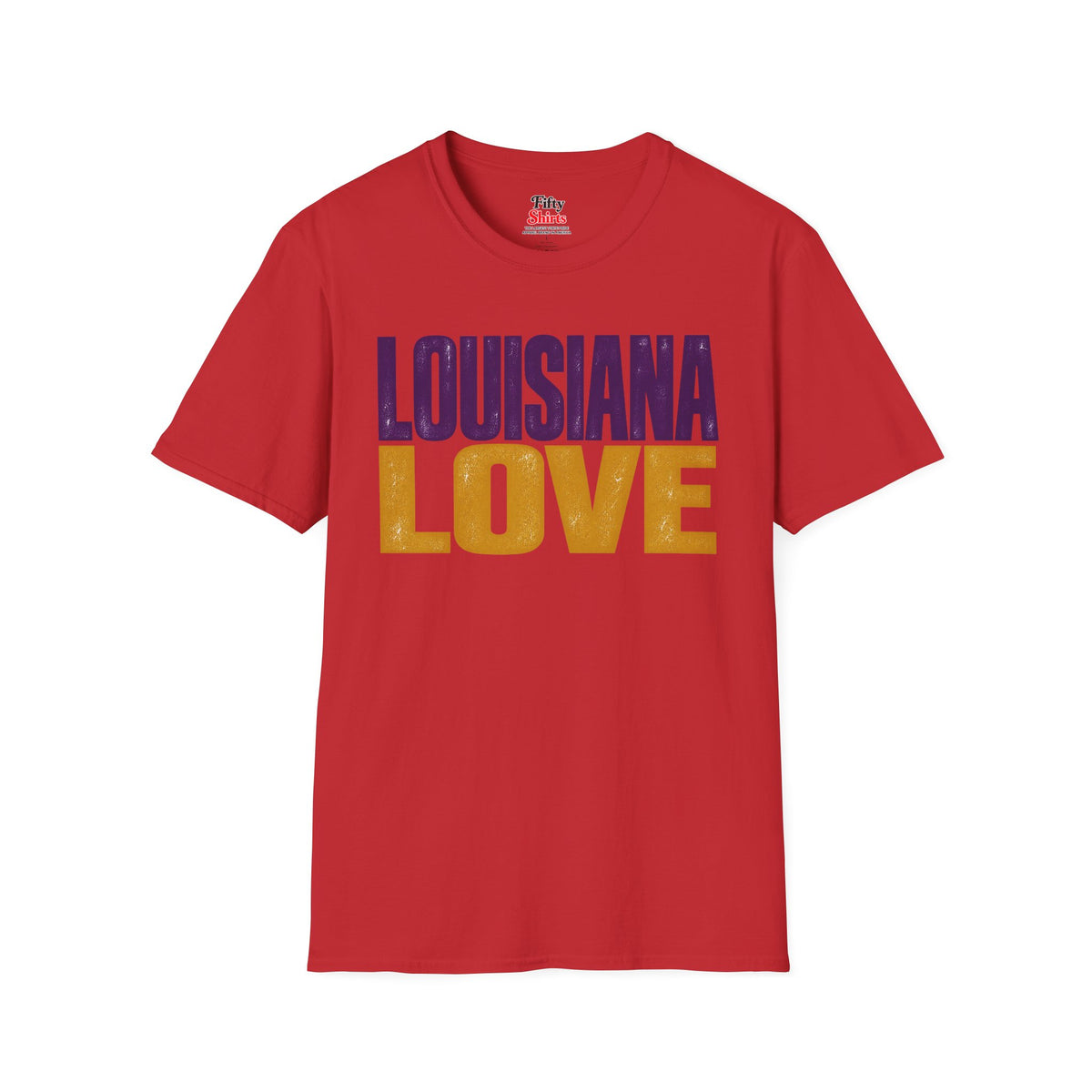 Louisiana Love Unisex Softstyle T Shirt State Name Graphic Tee