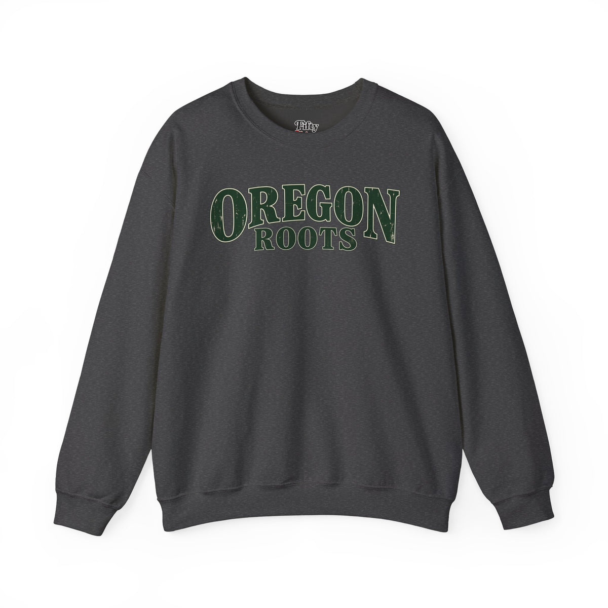 Oregon Roots Unisex Crewneck Sweatshirt State Name Graphic