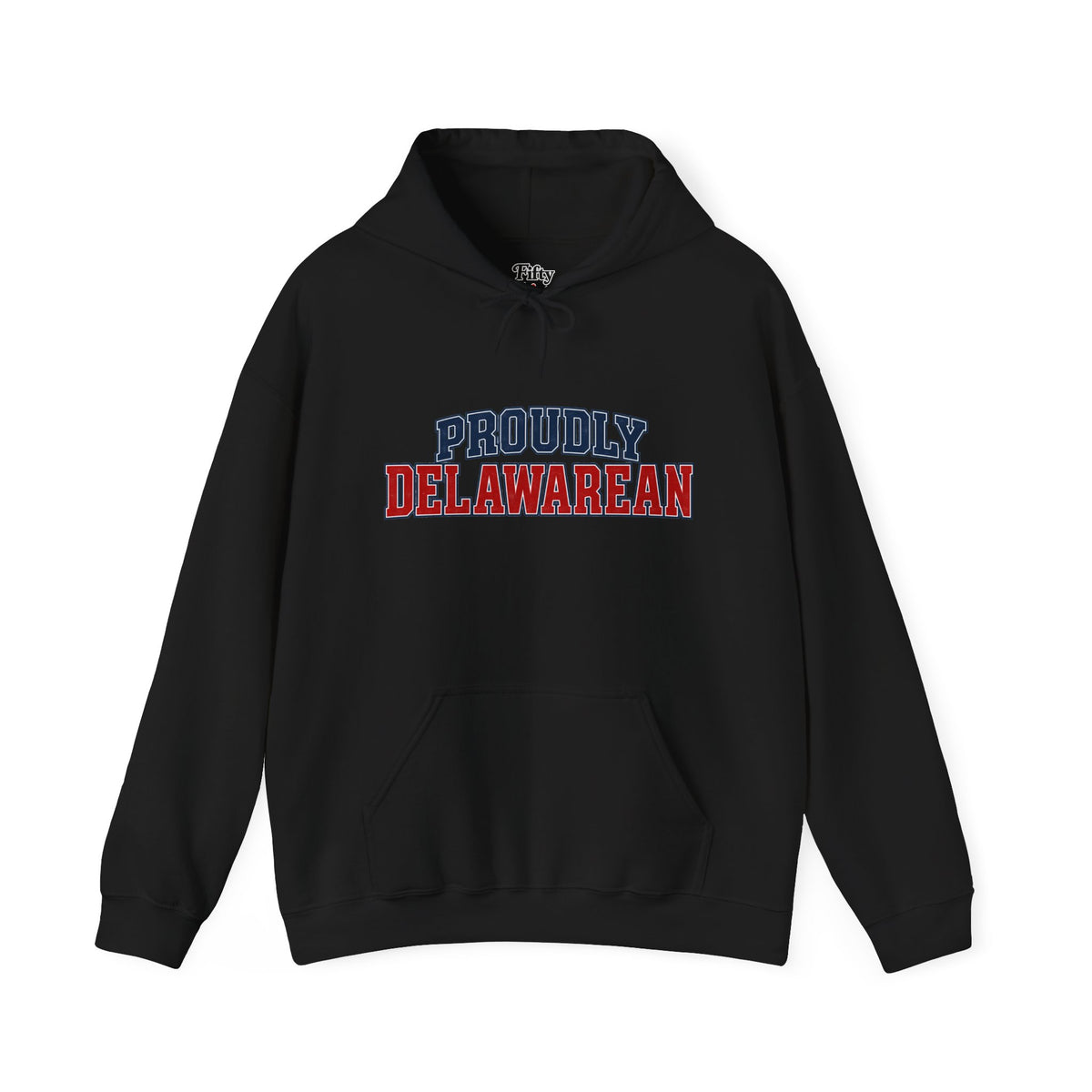 Proudly Delawarean Unisex Hoodie State Name Graphic