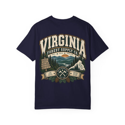 Virginia Forest Supply Co Unisex Comfort Color 1717 Streetwear Graphic Tee